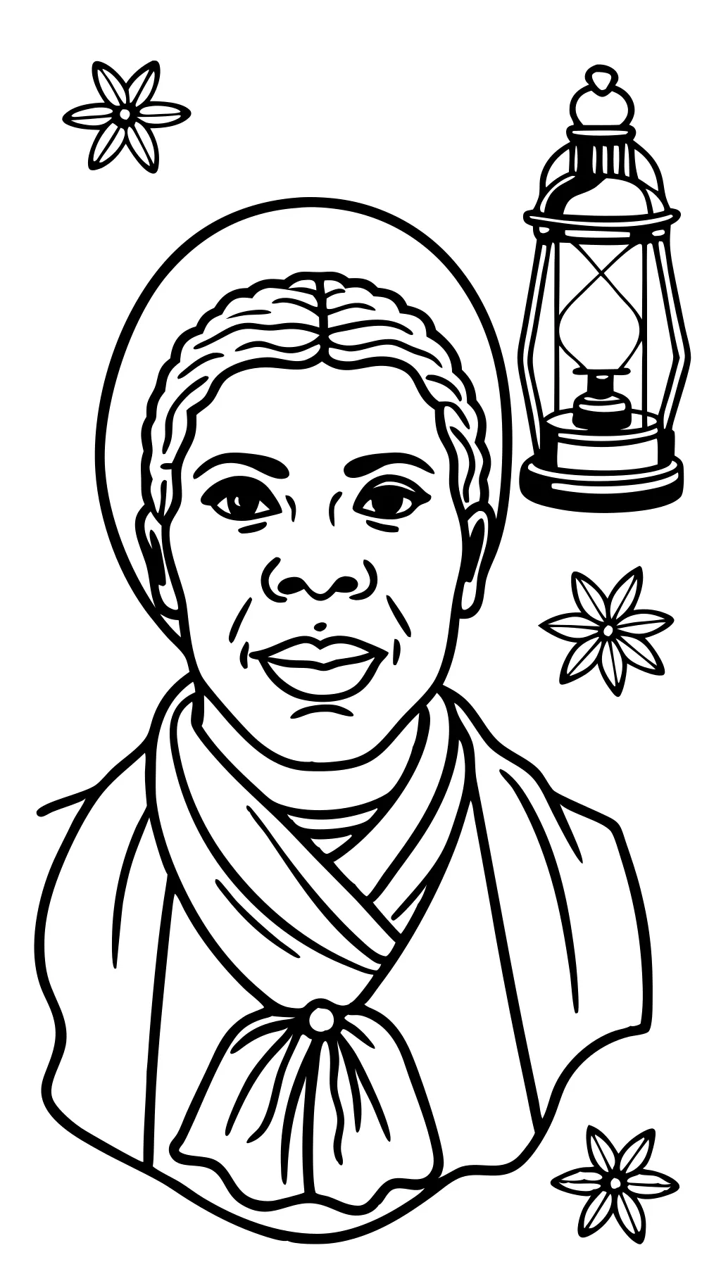 Página de color Harriet Tubman